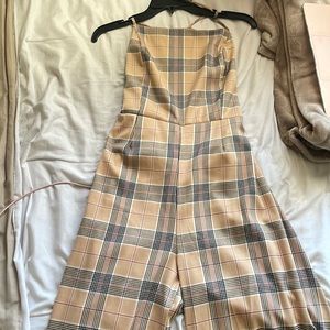 Plaid jumpsuits size XL (women)